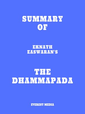 cover image of Summary of Eknath Easwaran's the Dhammapada